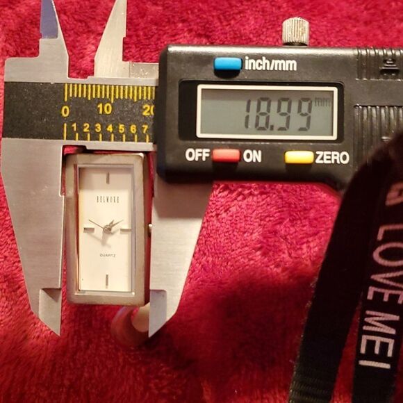 Belmore Ladies Bangle Watch Rectangular Case Silvertone - Picture 6 of 8